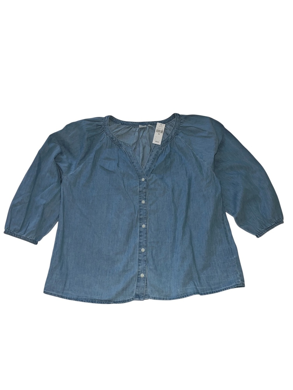 NWT GAP Women’s Denim Peasant Top XS